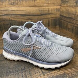 Brooks Adrenaline GTS 20 Womens 8.5 Grey Running Shoes Stability Sneakers